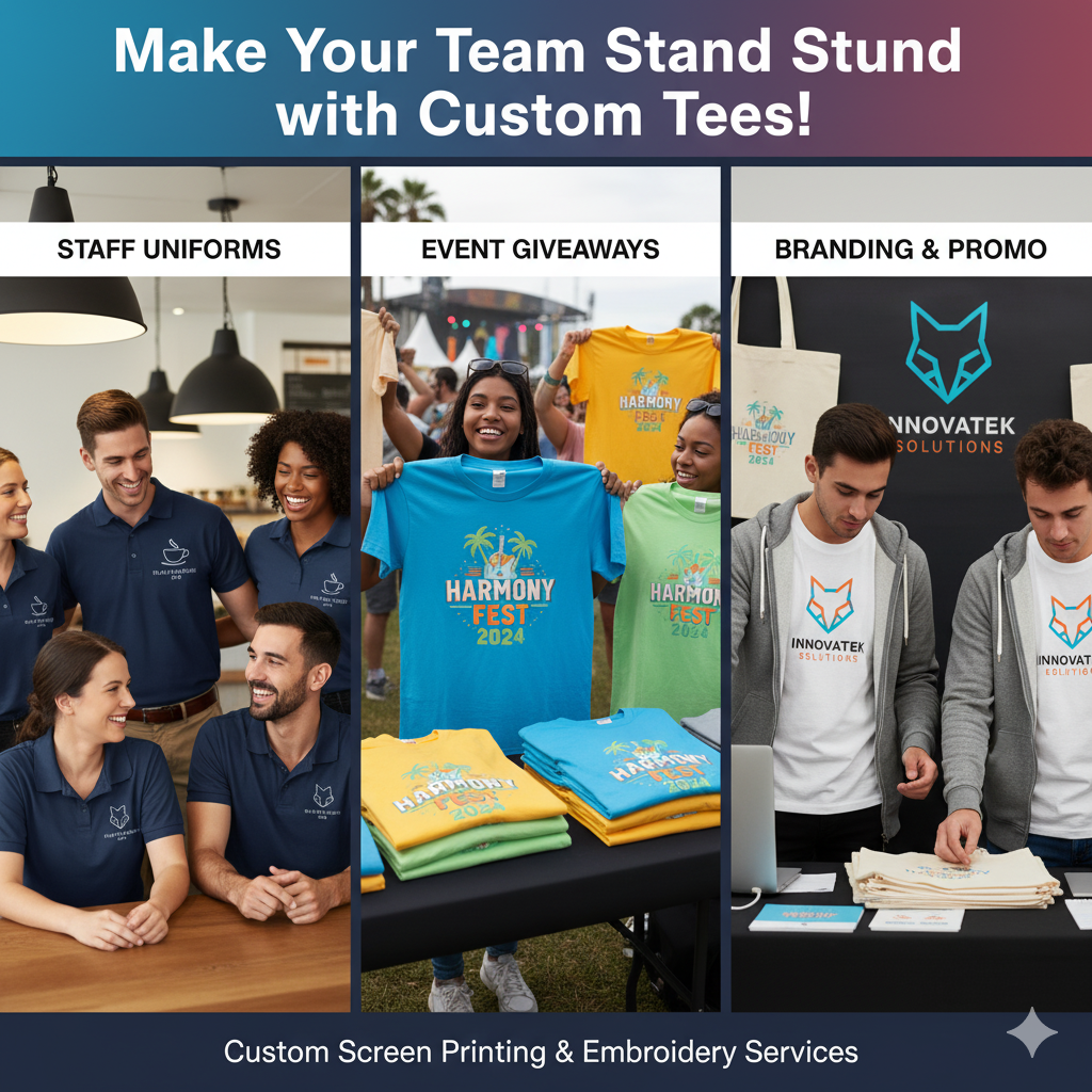 Top 5 Custom T-Shirt Ideas for Corporate Events